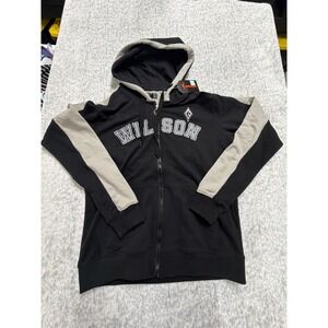 WNBA A'ja Wilson Las Vegas Aces FISLL Full Zip Hoodie Black Grey WW4F4504H Small